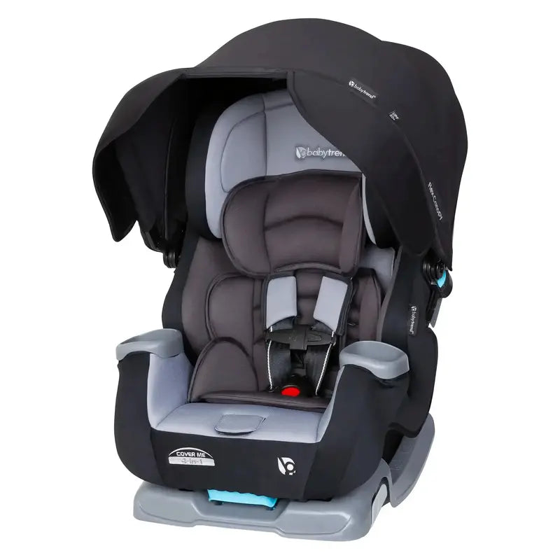 Baby Trend Cover Me 4-in-1 Premium Adjustable Convertible Infant Car Seat w/ Integrated Canopy & Side Impact Protection