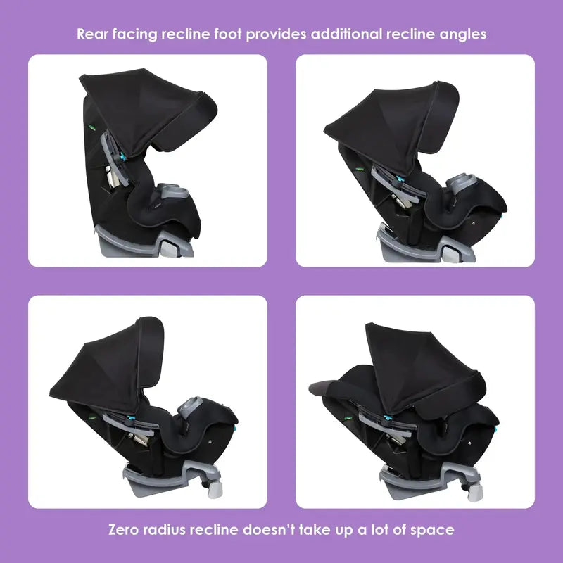 Baby Trend Cover Me 4-in-1 Premium Adjustable Convertible Infant Car Seat w/ Integrated Canopy & Side Impact Protection