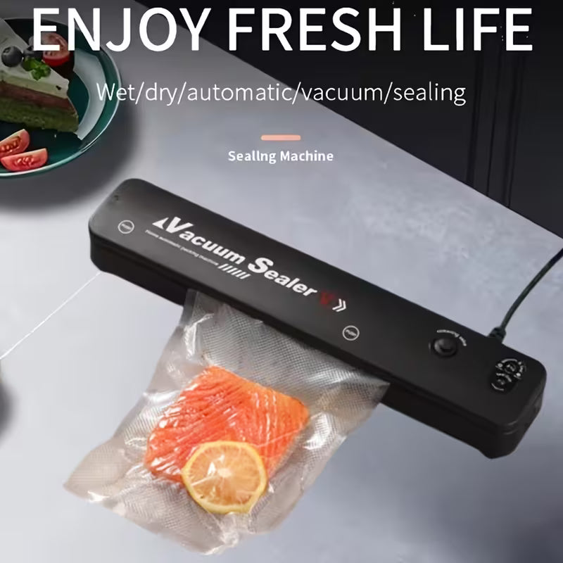 2026 Upgraded Automatic Vacuum Sealer Machine, Food Sealing Kit with 55 Vacuum Bags for Fresh Food Storage, Preservation & Sous Vide Cooking